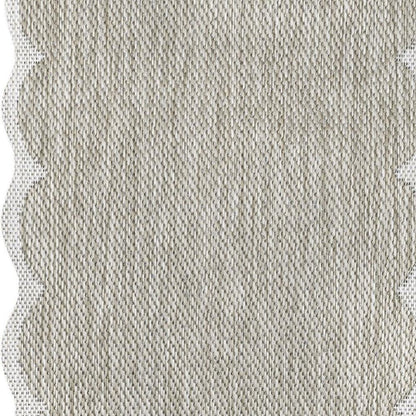 8' Beige And Cream Indoor Outdoor Runner Rug HomeRoots