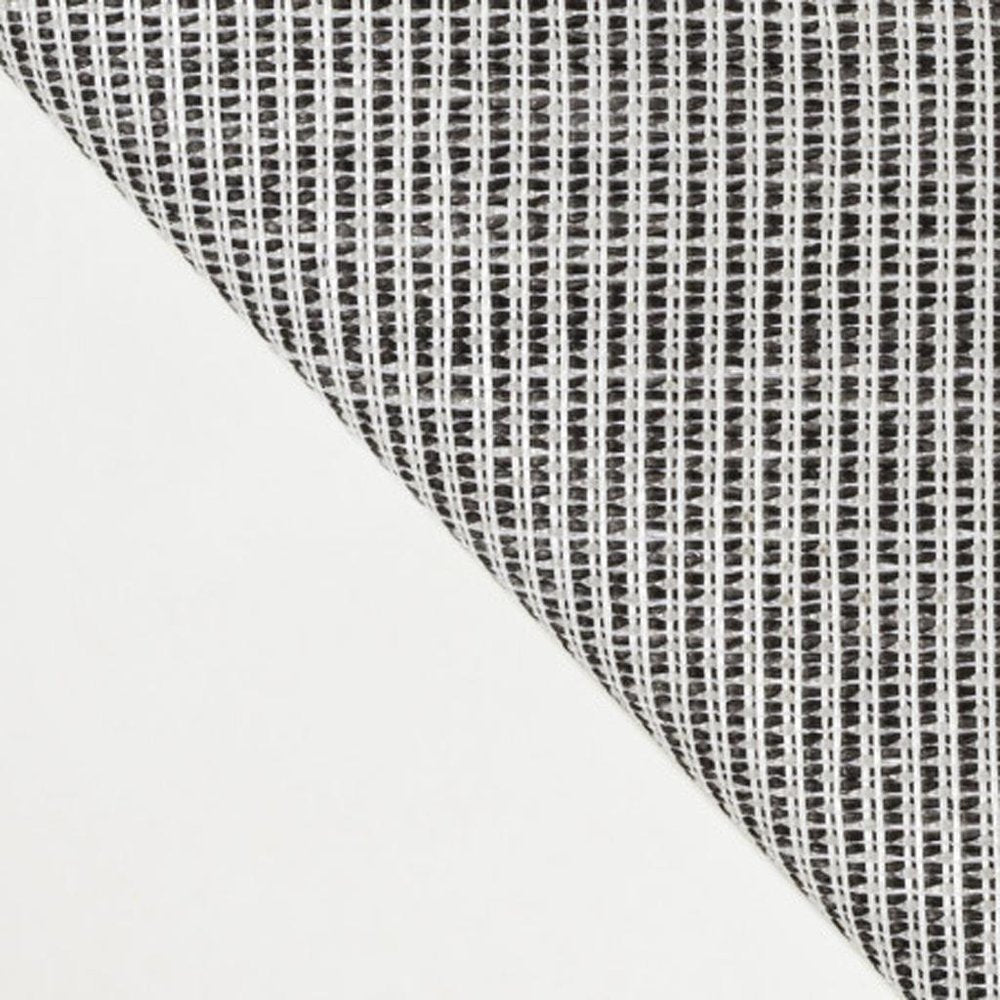 8' Cream And Black Geometric Indoor Outdoor Runner Rug — view 5