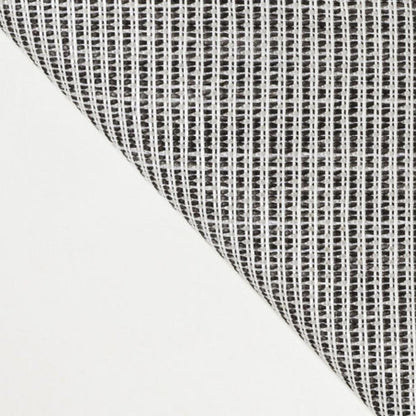 8' Cream And Black Geometric Indoor Outdoor Runner Rug HomeRoots