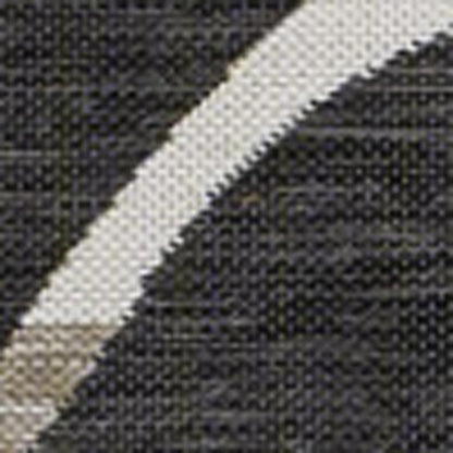 4' X 6' Black And Beige Floral Indoor Outdoor Area Rug HomeRoots