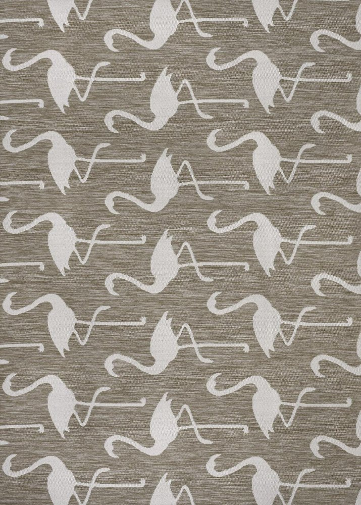 3' X 5' Beige And White Animal Print Indoor Outdoor Area Rug HomeRoots