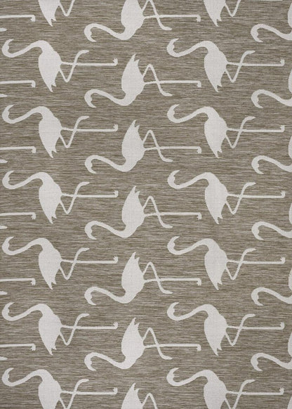 3' X 5' Beige And White Animal Print Indoor Outdoor Area Rug HomeRoots