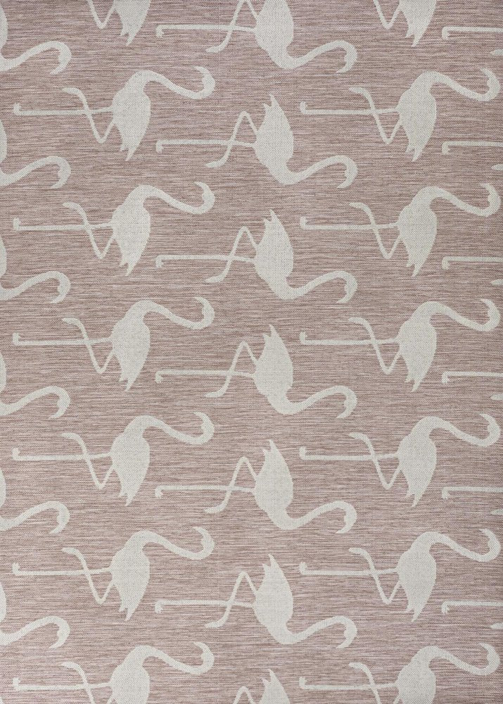 3' X 5' Pink And Cream Animal Print Indoor Outdoor Area Rug — view 1