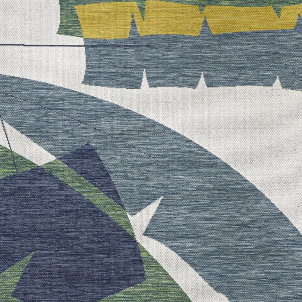 4' X 6' Green And Cream Abstract Indoor Outdoor Area Rug HomeRoots