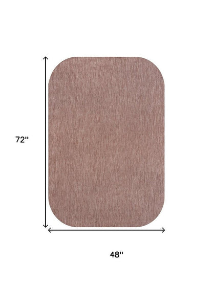 4' X 6' Rose Indoor Outdoor Area Rug HomeRoots