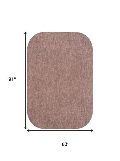 5' X 8' Rose Indoor Outdoor Area Rug HomeRoots