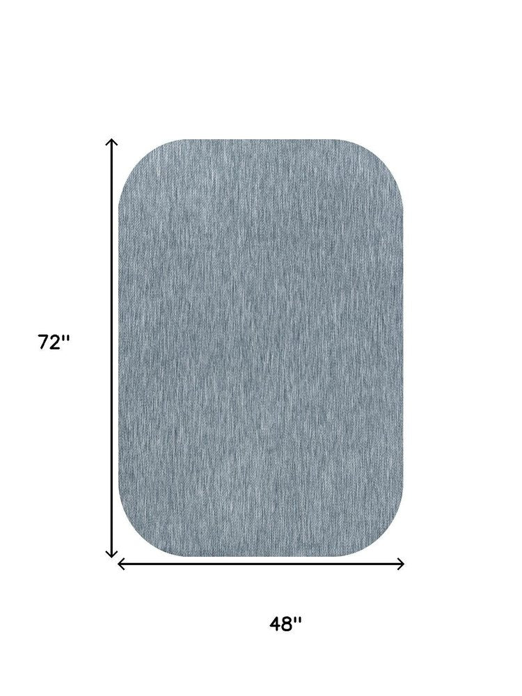 4' X 6' Turquoise Indoor Outdoor Area Rug — view 5