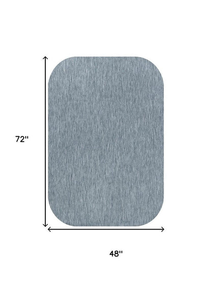 4' X 6' Turquoise Indoor Outdoor Area Rug HomeRoots