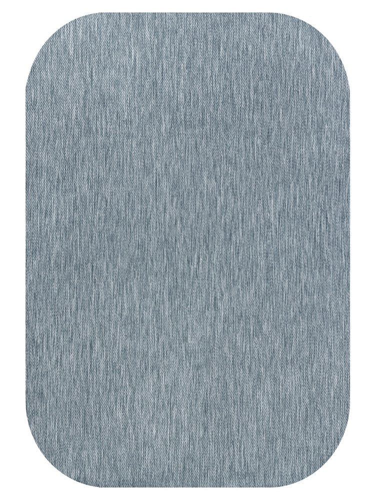 4' X 6' Turquoise Indoor Outdoor Area Rug — view 1
