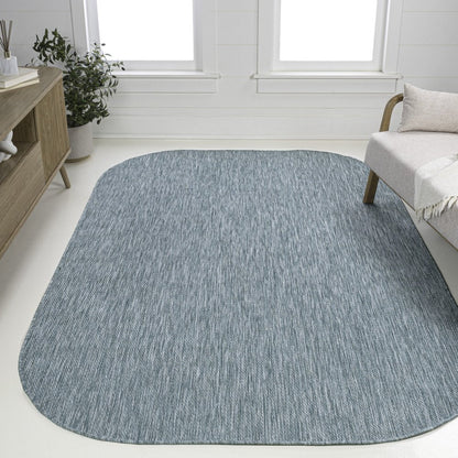 8' X 10' Turquoise Indoor Outdoor Area Rug HomeRoots