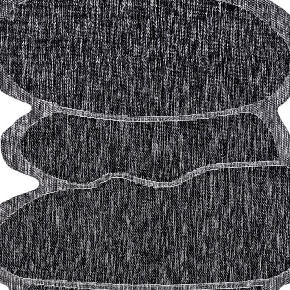 4' X 6' Dark Gray And Gray Medallion Indoor Outdoor Area Rug HomeRoots