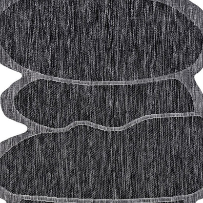 4' X 6' Dark Gray And Gray Medallion Indoor Outdoor Area Rug HomeRoots