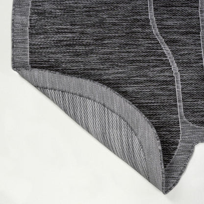 4' X 6' Dark Gray And Gray Medallion Indoor Outdoor Area Rug HomeRoots