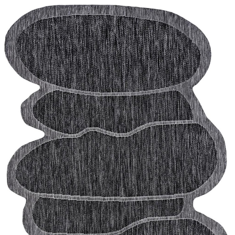 5' X 8' Dark Gray And Gray Medallion Indoor Outdoor Area Rug HomeRoots