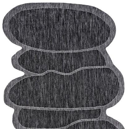6' X 9' Dark Gray And Gray Medallion Indoor Outdoor Area Rug HomeRoots