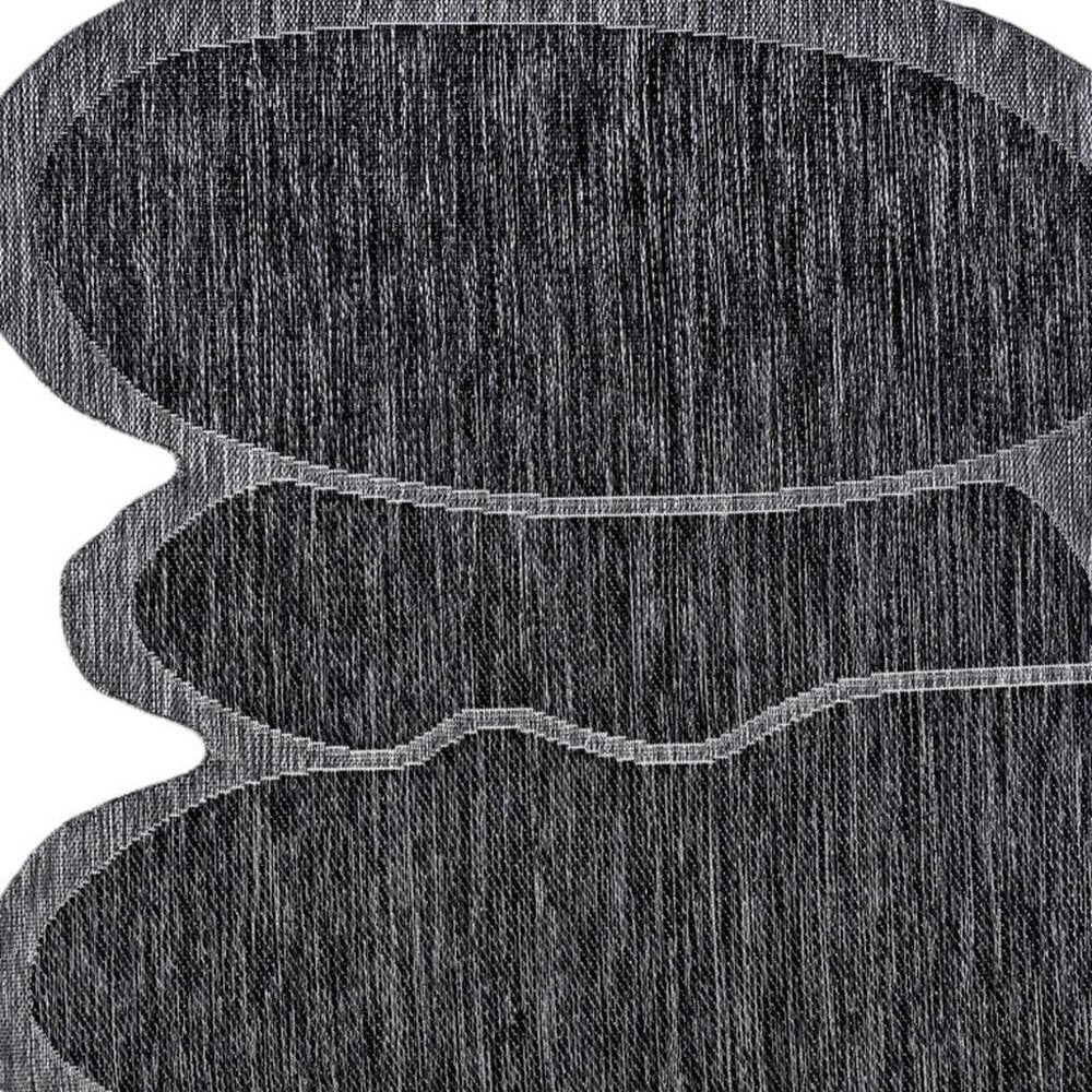 8' X 10' Dark Gray And Gray Medallion Indoor Outdoor Area Rug HomeRoots