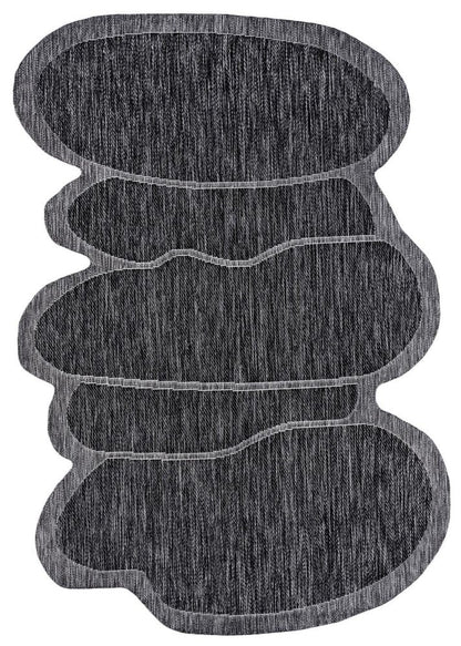 8' X 10' Dark Gray And Gray Medallion Indoor Outdoor Area Rug HomeRoots