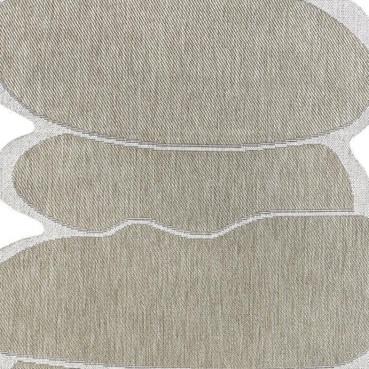 5' X 8' Beige And Cream Medallion Indoor Outdoor Area Rug HomeRoots