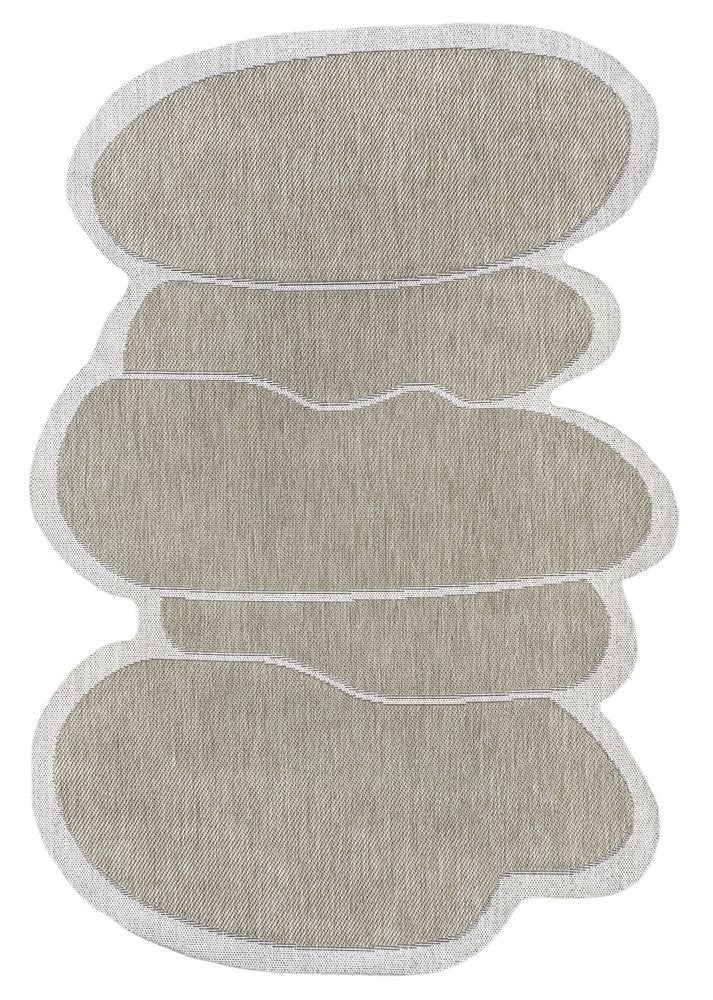 8' X 10' Beige And Cream Medallion Indoor Outdoor Area Rug HomeRoots