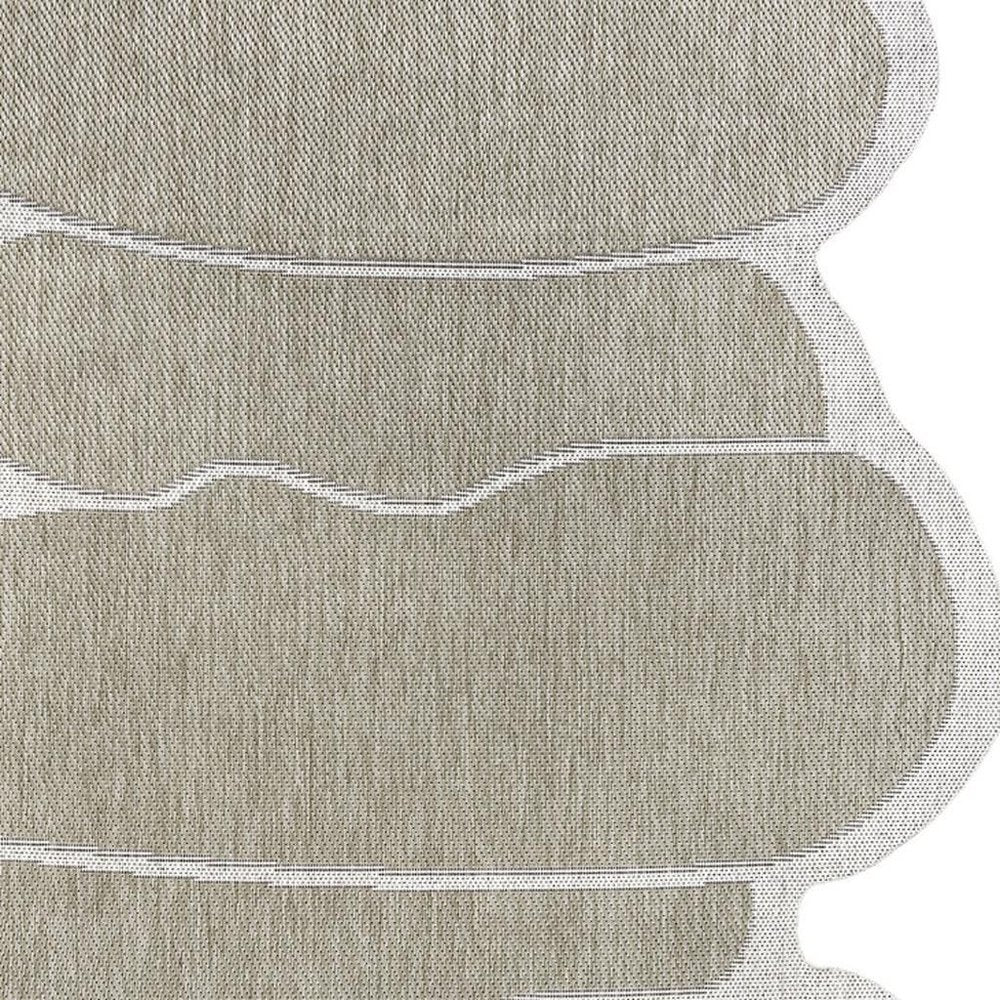 9' X 12' Beige And Cream Medallion Indoor Outdoor Area Rug HomeRoots