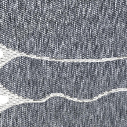 4' X 6' Blue And Cream Medallion Indoor Outdoor Area Rug HomeRoots
