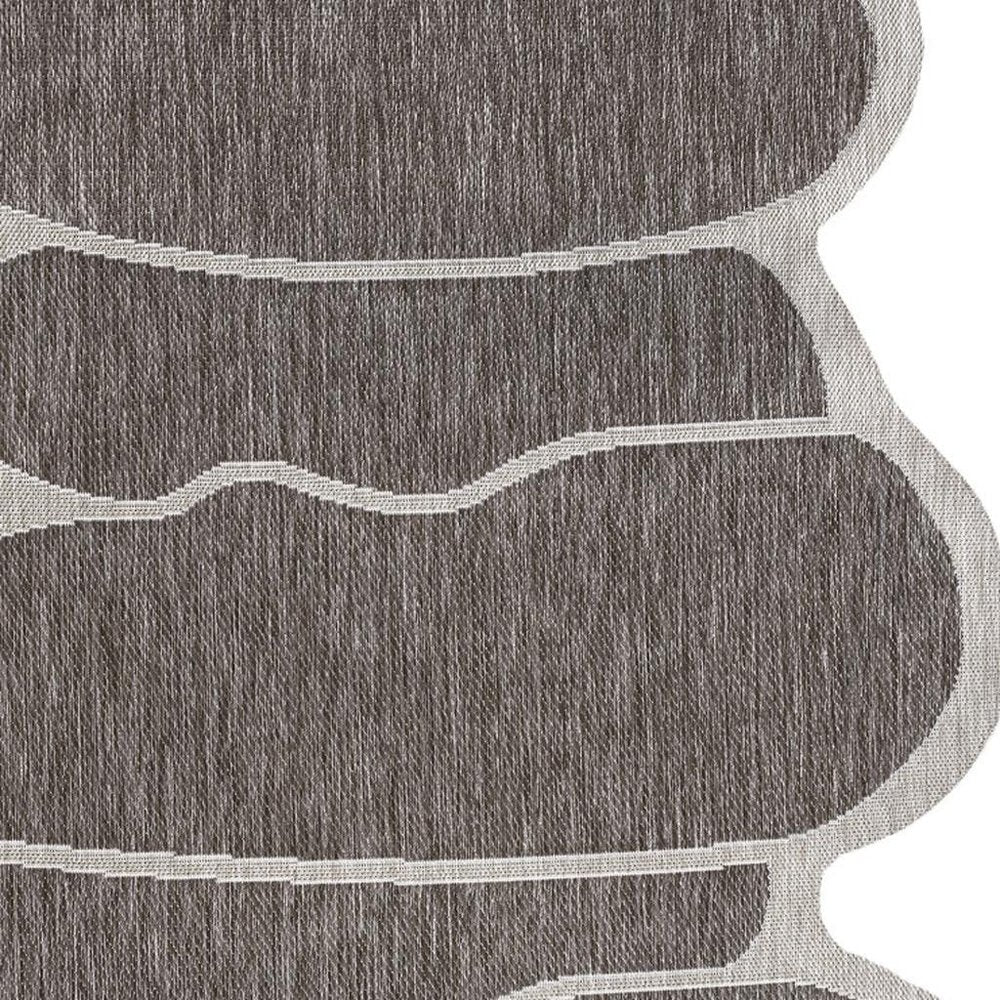 5' X 8' Light Brown And Beige Medallion Indoor Outdoor Area Rug HomeRoots