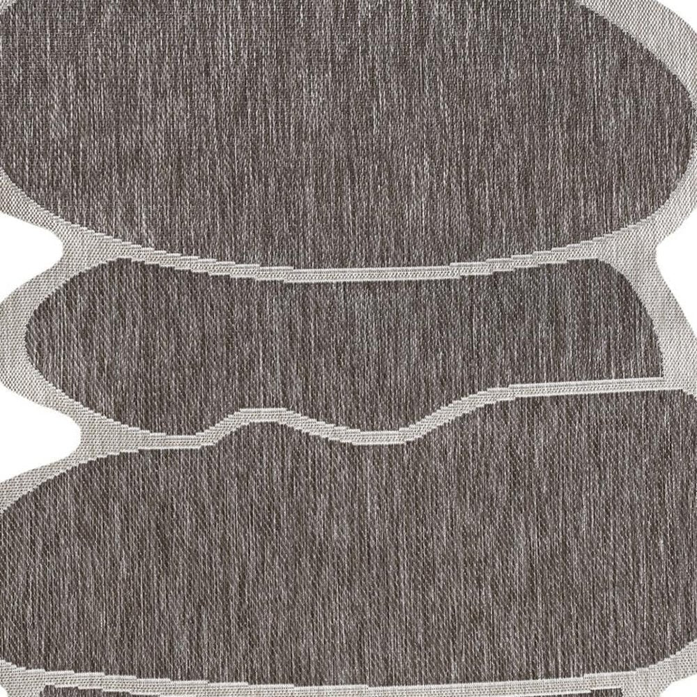 8' X 10' Light Brown And Beige Medallion Indoor Outdoor Area Rug