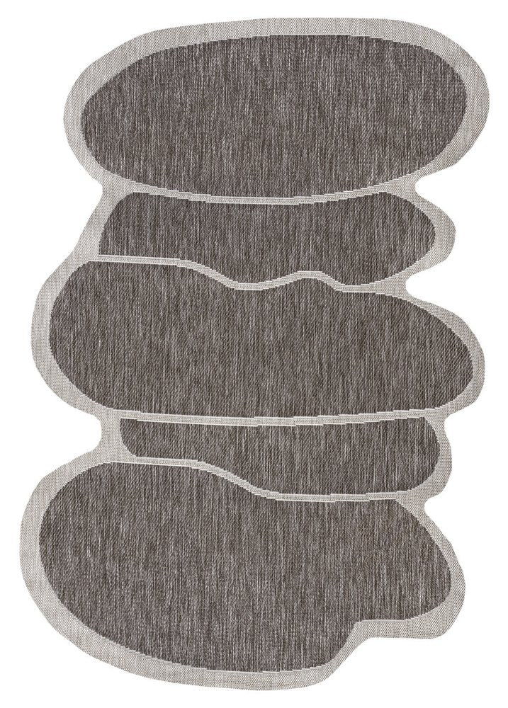 8' X 10' Light Brown And Beige Medallion Indoor Outdoor Area Rug — view 4