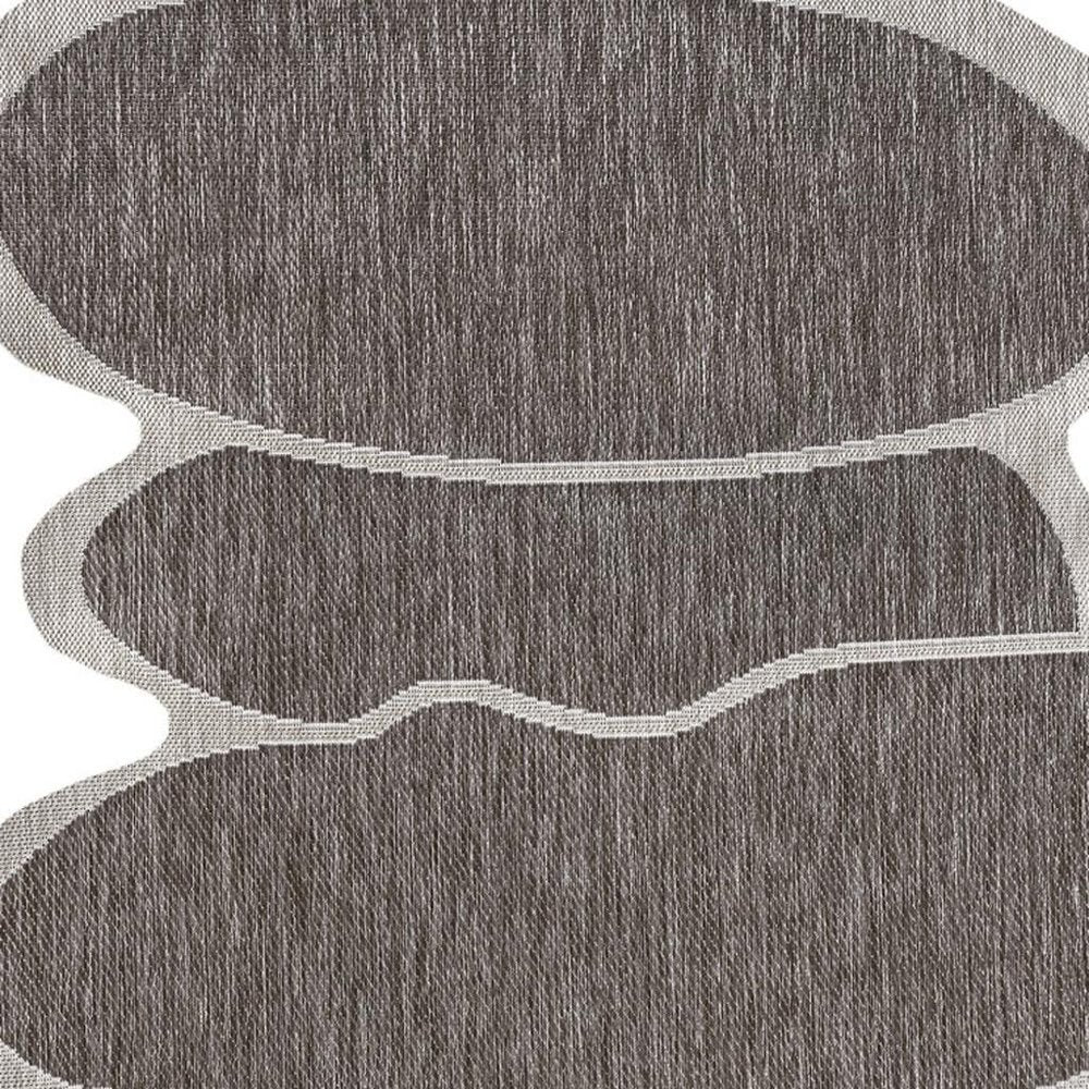 9' X 12' Light Brown And Beige Medallion Indoor Outdoor Area Rug — view 3