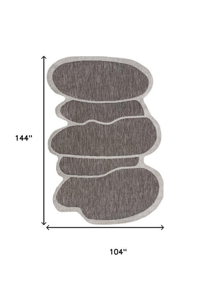 9' X 12' Light Brown And Beige Medallion Indoor Outdoor Area Rug HomeRoots