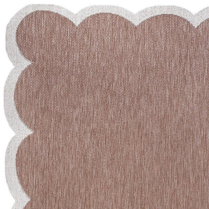 8' X 10' Rose And Cream Indoor Outdoor Area Rug HomeRoots