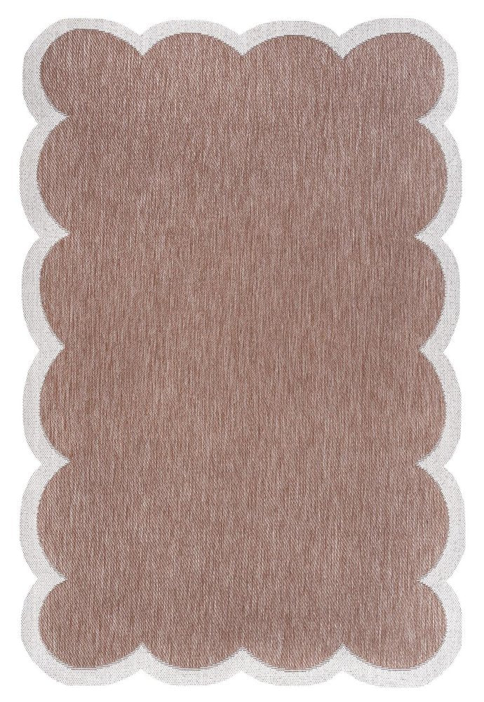 8' X 10' Rose And Cream Indoor Outdoor Area Rug — view 1