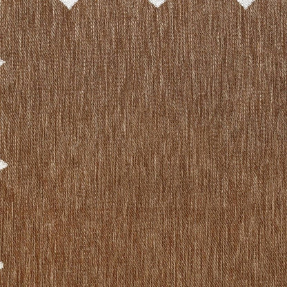 8' X 10' Terra Cotta And Cream Indoor Outdoor Area Rug HomeRoots
