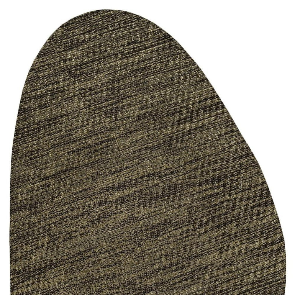 4' X 6' Brown And Black Medallion Indoor Outdoor Area Rug HomeRoots