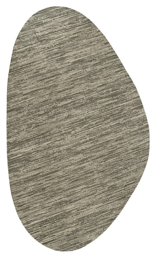 5' X 8' Beige And Brown Medallion Indoor Outdoor Area Rug