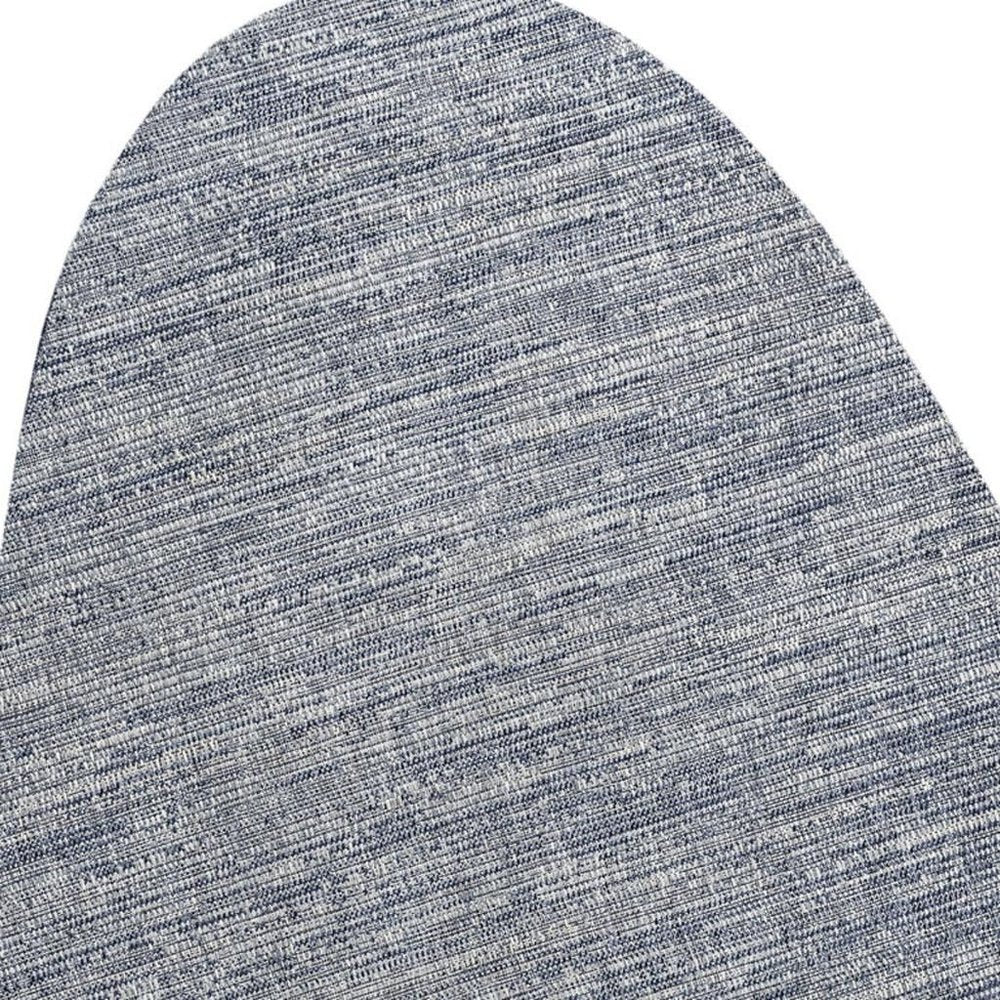 8' X 10' Gray And Navy Blue Medallion Indoor Outdoor Area Rug HomeRoots
