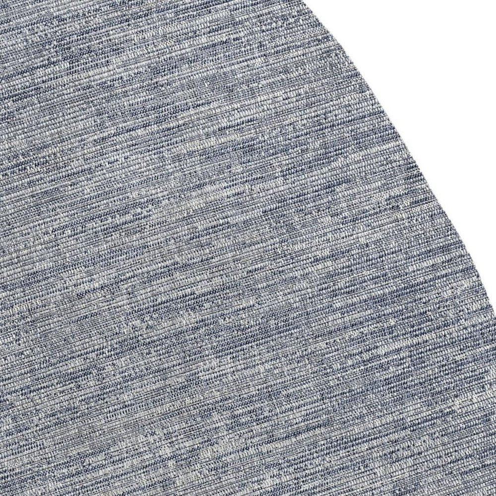 9' X 12' Gray And Navy Blue Medallion Indoor Outdoor Area Rug — view 3