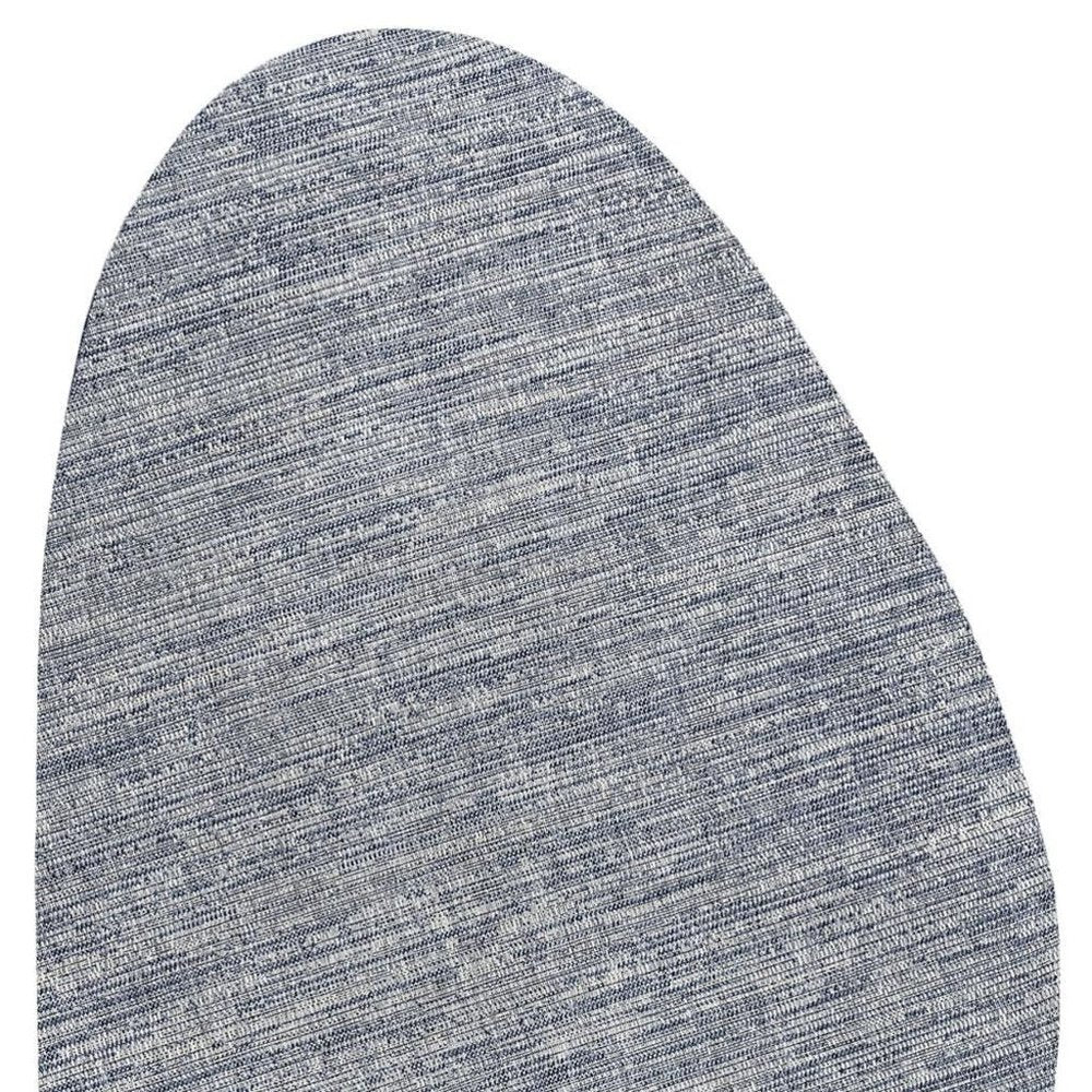 9' X 12' Gray And Navy Blue Medallion Indoor Outdoor Area Rug HomeRoots