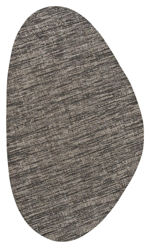 4' X 6' Natural And Black Medallion Indoor Outdoor Area Rug — view 1