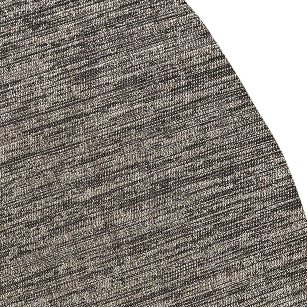 5' X 8' Natural And Black Medallion Indoor Outdoor Area Rug — view 3
