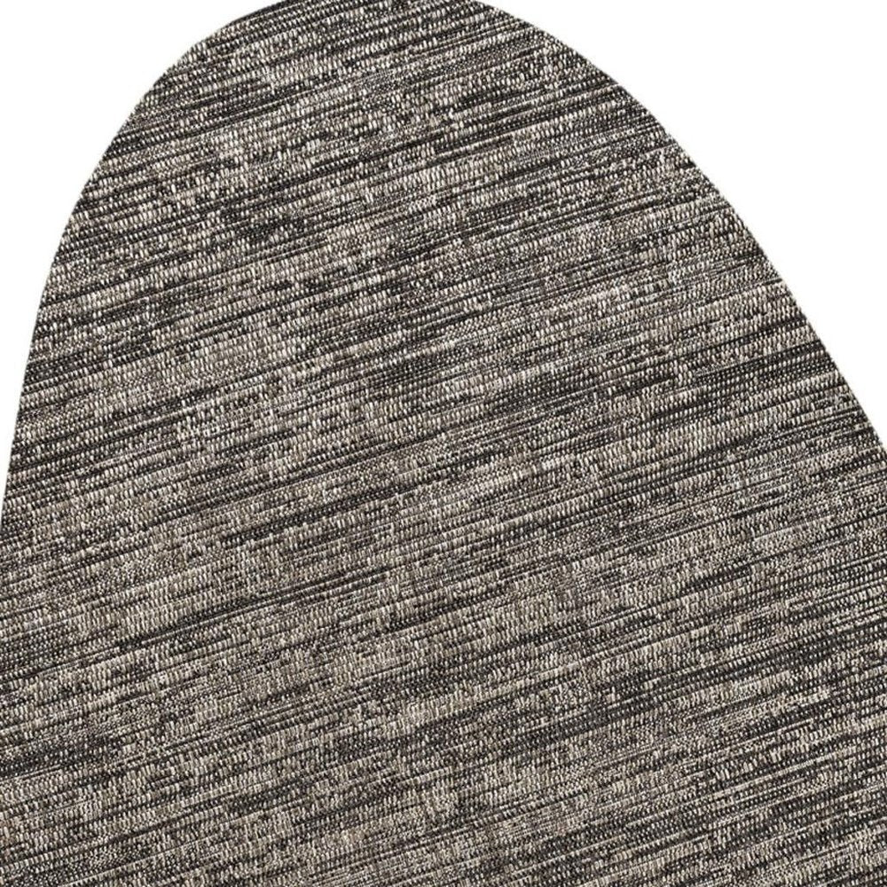 6' X 9' Natural And Black Medallion Indoor Outdoor Area Rug — view 3