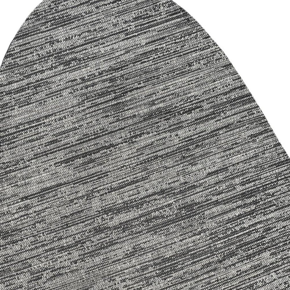 4' X 6' Gray And Black Medallion Indoor Outdoor Area Rug — view 3