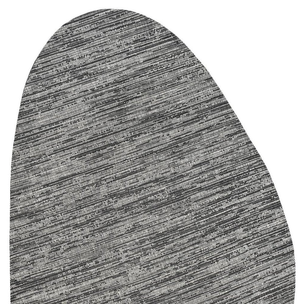 6' X 9' Gray And Black Medallion Indoor Outdoor Area Rug HomeRoots