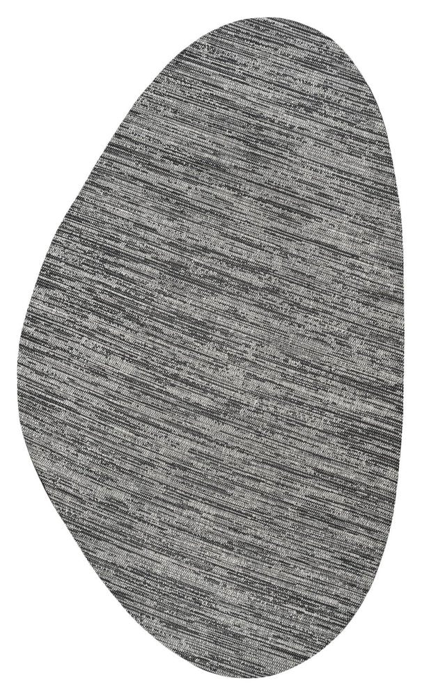 9' X 12' Gray And Black Medallion Indoor Outdoor Area Rug — view 4