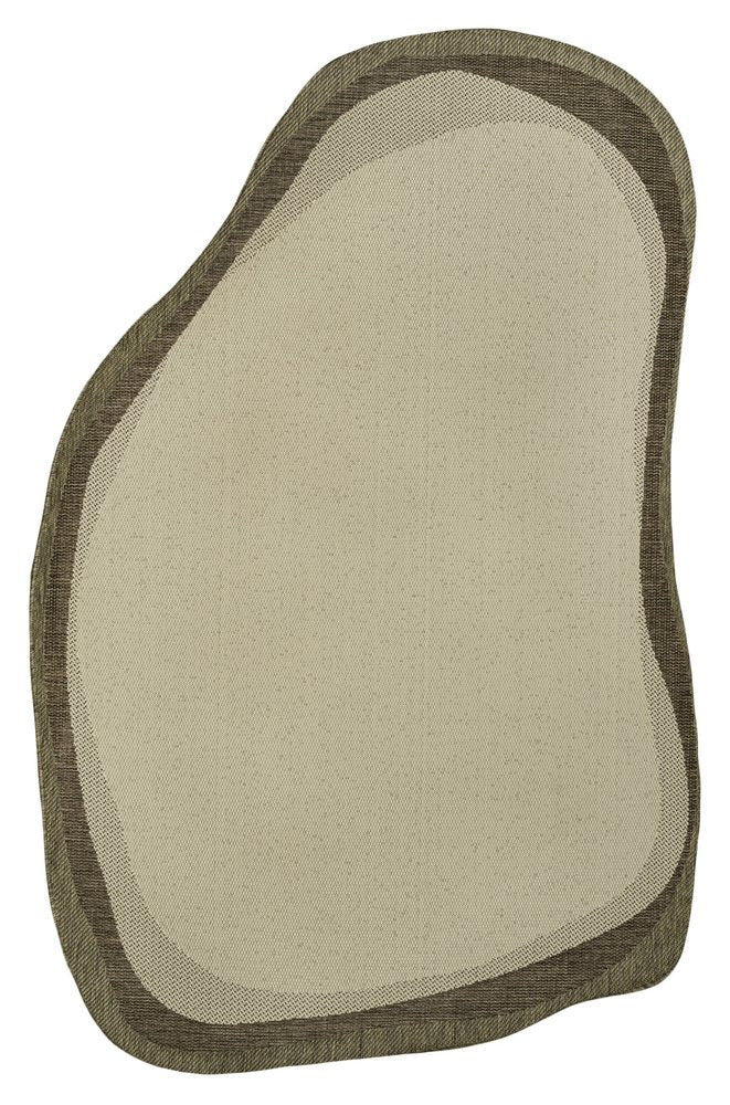 9' X 12' Beige And Brown Abstract Indoor Outdoor Area Rug HomeRoots