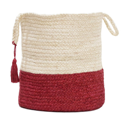19" Ivory Nesting Jute Basket HomeRoots