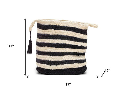 17" Ivory Nesting Jute Basket HomeRoots