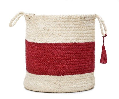 19" Ivory Nesting Jute Basket HomeRoots