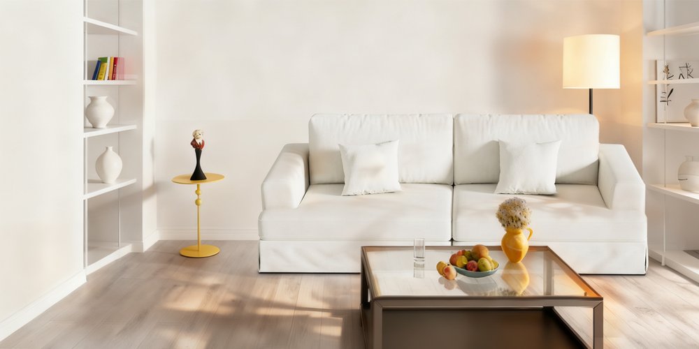94" White Chenille Modular Stainless Steel Sleeper Sofa With Toss Pillows HomeRoots