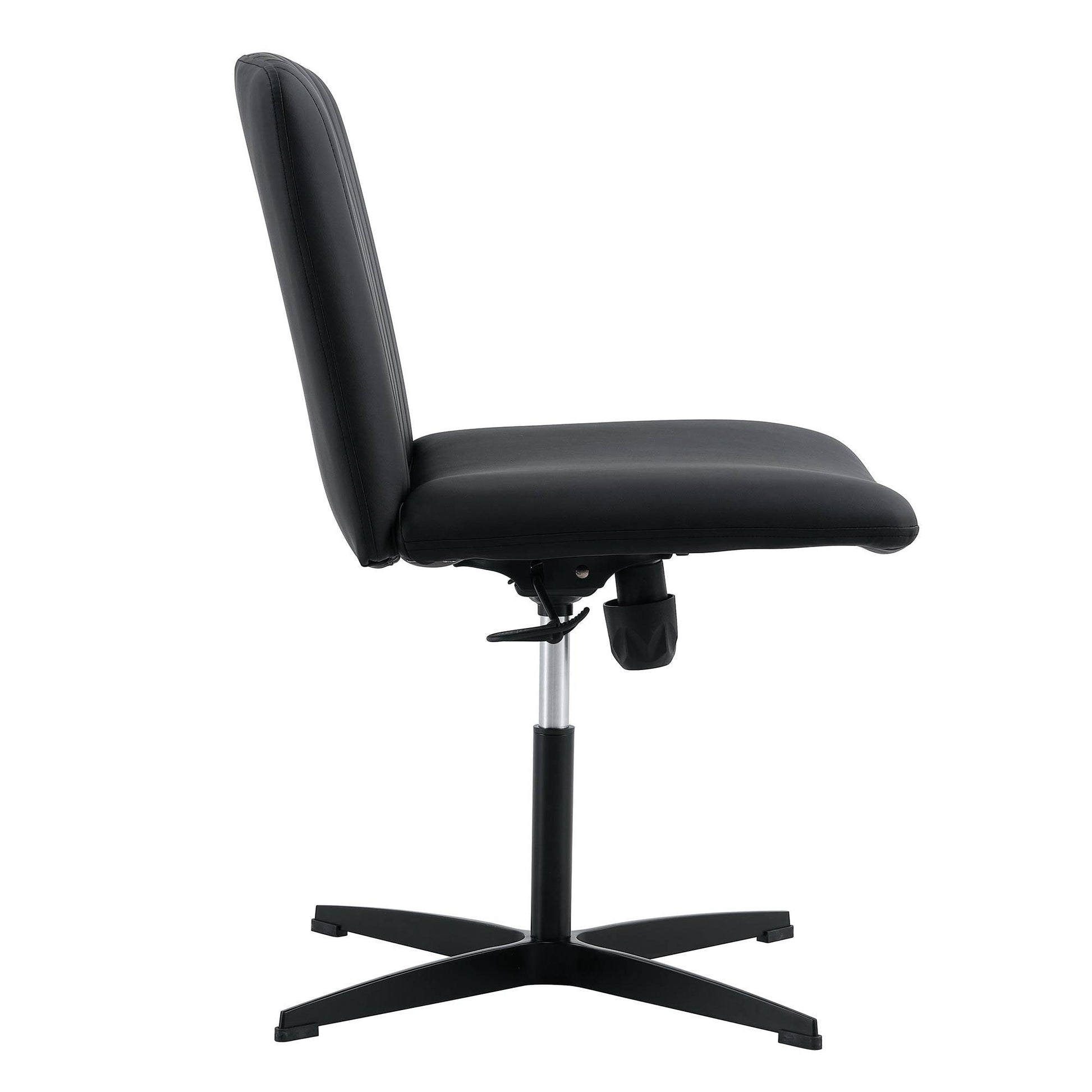 Black High Grade Pu Material. Home Computer Chair Office Chair Adjustable 360 ° Swivel Cushion Chair - FurniFindUSA